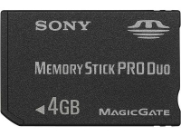 Карта памяти Sony Memory Stick Pro Duo 4Gb